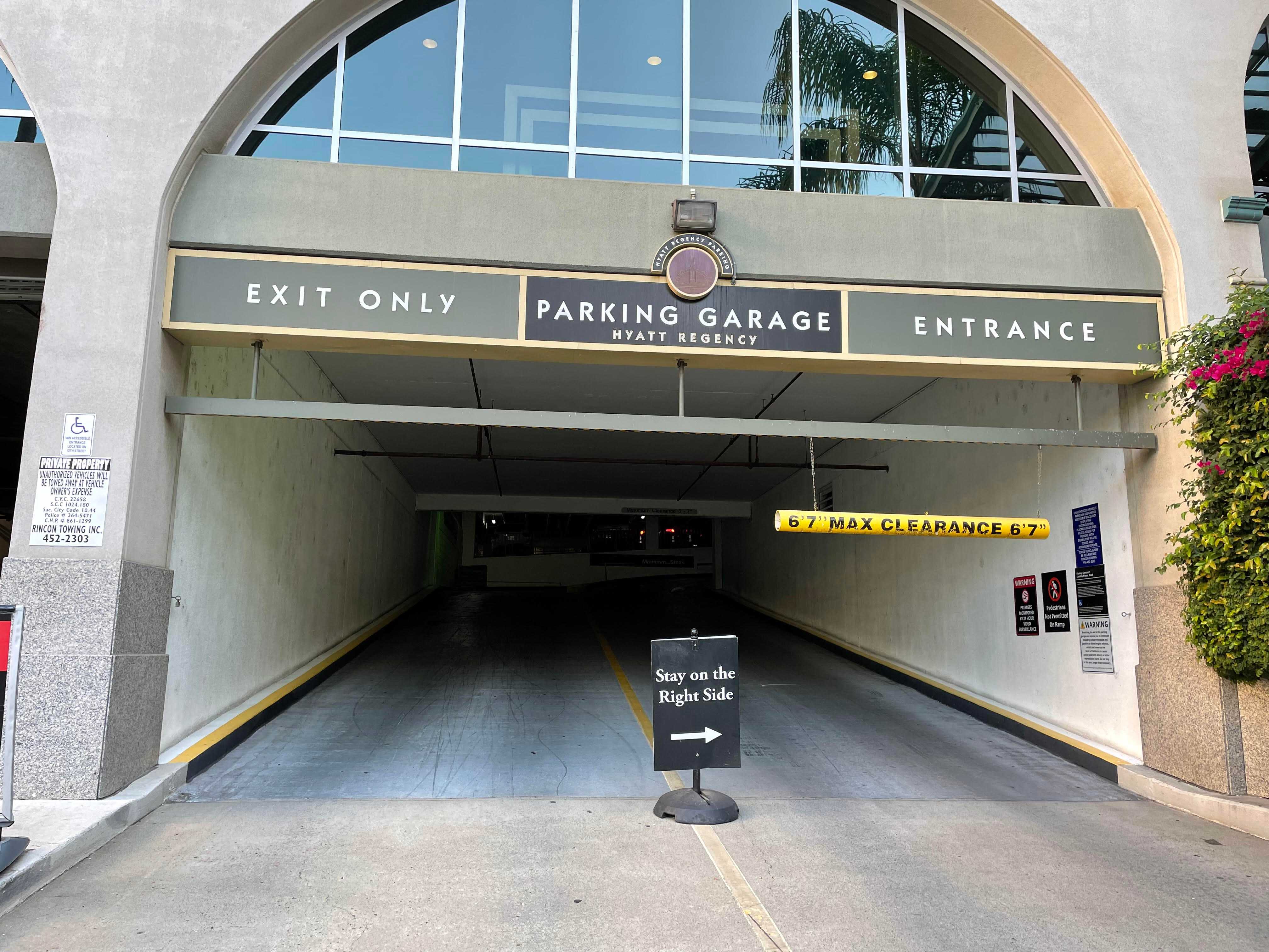 Vehicle Entrance/Exit on L St.
